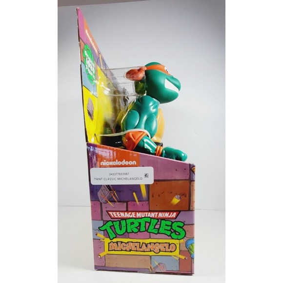 NIB 2022 Teenage Mutant Ninja Turtles Michelangelo 1989 Reissue Giant Figure 12" - Picture 3 of 7